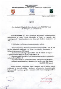 WodMel referencje Urząd Misata w Dębicy